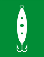 Fishing spoon. Fishing spoon for catching predatory fish at different times of the year. Winter fishing spoon.
