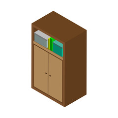 Wardrobe for clothes and shoes. Wardrobe for your design. Wardrobe vector.