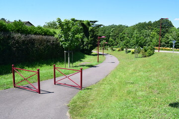 pedestrian way in a park