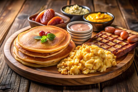 a large traditional sugar shack meal