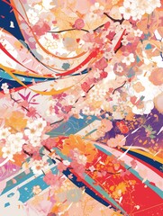 和風のイラスト背景画像