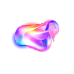 Fototapeta premium Abstract colorful light swirl on black background