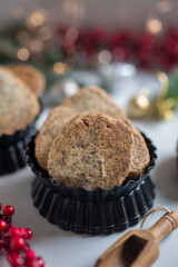 home made delicious poppy seed cookies for christmas