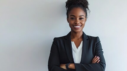 African businessman in a suit