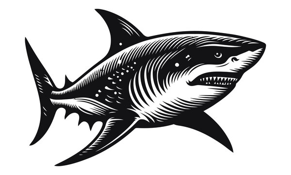 Angry shark