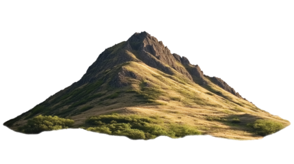Isolated mountains on a transparent background. PNG