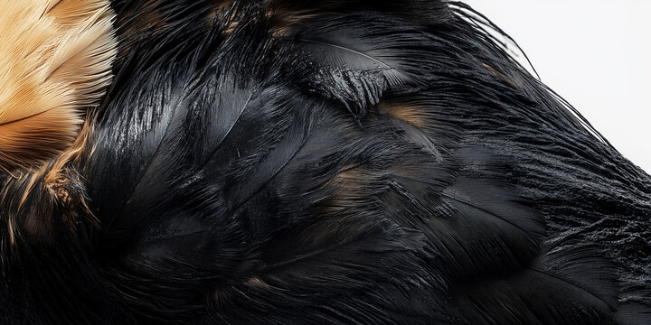 Seabird with feathers matted by black tar, struggling to fly, its natural luster lost. Environmental pollution, oil spills, and wildlife conservation depicted in photorealistic detail.