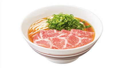 Fototapeta premium delicious dishes flavors main. Delicious bowl of ramen with rich broth and sliced meat no body
