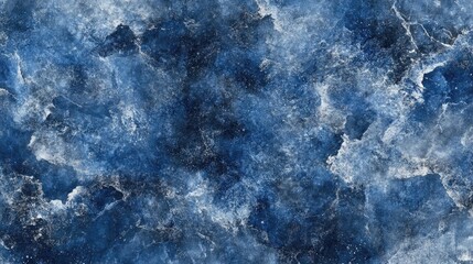 Fototapeta premium Intricate blue abstract macro texture featuring a hand-painted watercolor effect, perfect for artistic backdrops and creative design projects, showcasing depth and richness.