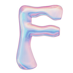 Gradient 3d Alphabet Letter H