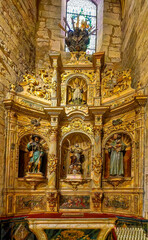 Fototapeta premium interior of the church, Logrono, La Rijoa, Spain, Europe, Sepetmber 2024