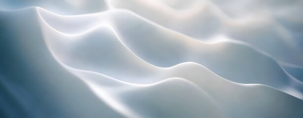 Obraz premium Serene Abstract Texture of Soft Flowing Waves with Gentle Light Reflections and Subtle Color Gradients for Use in Backgrounds and Design Elements