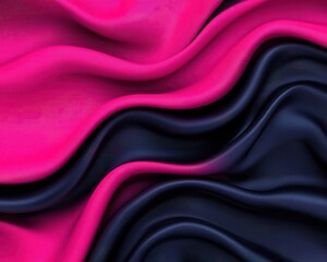 Fototapeta premium Liquid soundwaves in motion, surreal liquid textures, 3D illustration