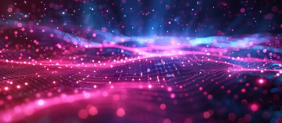 Fototapeta premium Abstract Wavy Lightscape