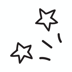 Obraz premium Premium Vectors | Doodle vector set illustration with hand drawn vector art style stars, watermelon, heart,