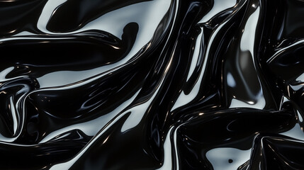 Black latex cloth