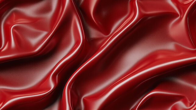 Red latex fabric