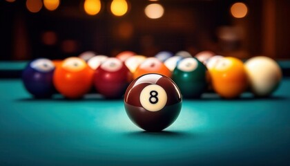 Focus on the 8-Ball. Detailed Perspective of Pool Table Dynamics, Strategy, and the Symbolism of the Black Ball in High Stakes Cue Sports with Examples from Classic Matches and Techniques