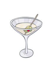 vector illustration of alcohol drink
