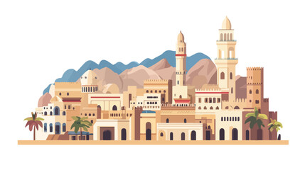 National Day of Oman Celebration in Eastern Urban Architecture