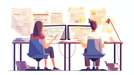 Modern Newspaper Layout on Desk with Online News Website Display, Media Journalism Concept