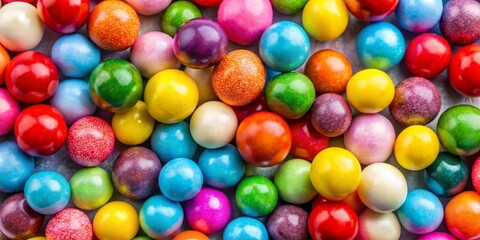 Fototapeta premium Colorful Bubblegum Balls, Close Up, Texture, Candy ,bubblegum,candy