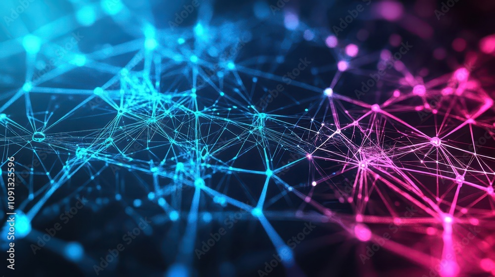 Aufkleber Neural networks visualized as digital art complexity inspiration close up dark tech theme surreal Multilayer