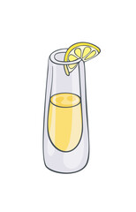 Drinks and beverages, vector cute illustration