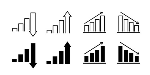Fototapeta premium Graph icon set Graph icon
