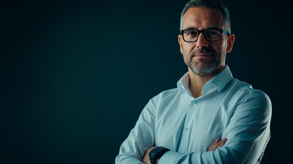 Fototapeta premium Liderazgo Estratégico: Un Experto en Negocios