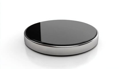 3d rendering empty vibrant podium isolated on white