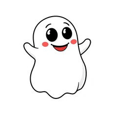 Obraz premium cartoon ghost