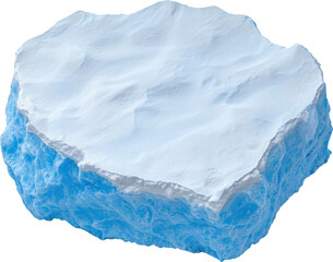 Obraz premium Floating iceberg against a clear blue sky