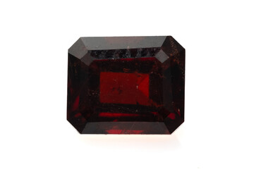 Stunning Natural Red Zircon Gemstone with Exquisite Clarity and Faceted Cut
