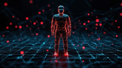 Futuristic digital transformation virtual space 3d animation cyber environment abstract viewpoint technology innovation