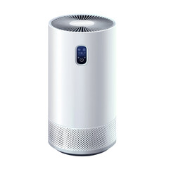 Stylish Air Purifier with Smart Features on a white background.