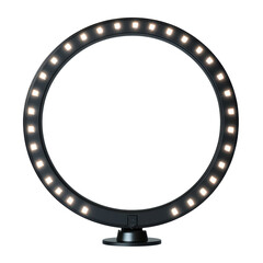 Naklejka premium Versatile LED Ring Light for Perfect Lighting on white background