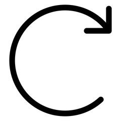 Fototapeta premium rotate right icon