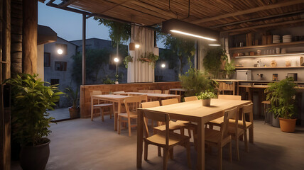 Fototapeta premium a sustainable hostel