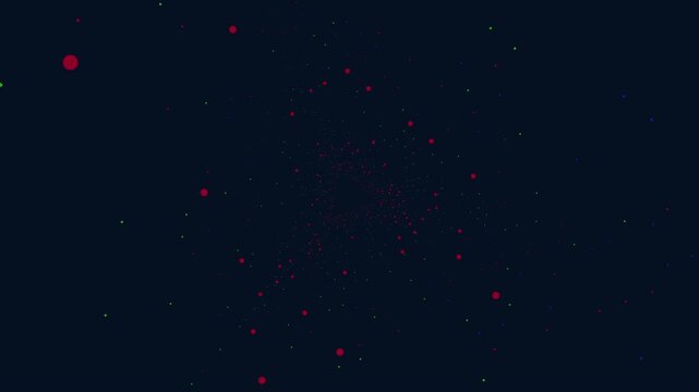 A vibrant and dynamic background featuring scattered colorful dots on a dark canvas. Perfect for adding a lively touch to websites or app designs