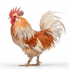 Fototapeta premium Chicken breeds vary widely in size, color, and purpose, from egg-laying to meat production.