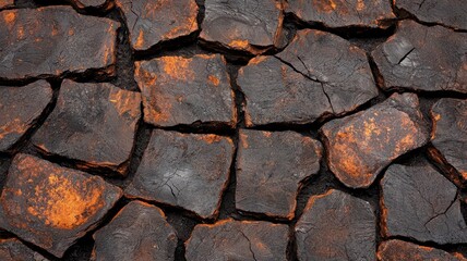 Obraz premium Insulation concept. A close-up view of cracked earth showcasing texture and colors, ideal for environmental themes and discussions.