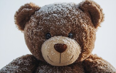 Obraz premium plush toy on christmas background 