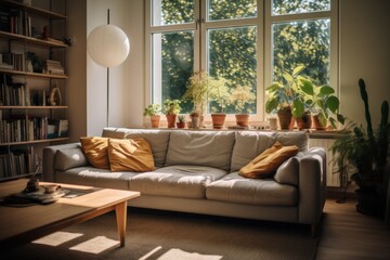 Fototapeta premium Interior of a living room in Berlin
