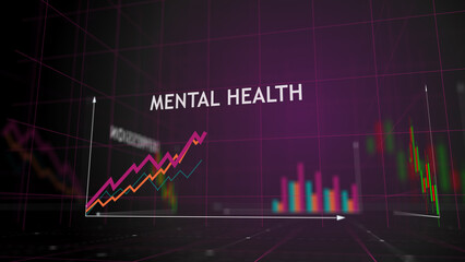 Mental health crisis charts and graphs diagram