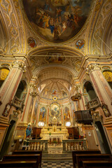 Obraz premium San Bernardino church, Canale, Piedmont, Italy