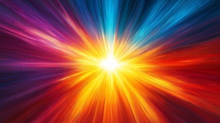 Fototapeta premium Vibrant Starburst Abstract Background Graphic