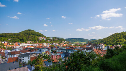 Panorama auf Tailfingen, Albstadt, Zollernalbkreis, Schwäbische Alb