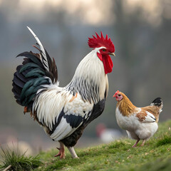 Chicken breeds vary widely in size, color, and purpose, from egg-laying to meat production.