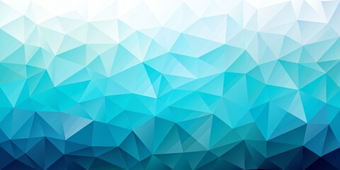 Fototapeta premium Abstract Geometric Background with Triangular Shapes in Shades of Blue and White, Perfect for Modern Design Projects, Print Media, and Digital Applications